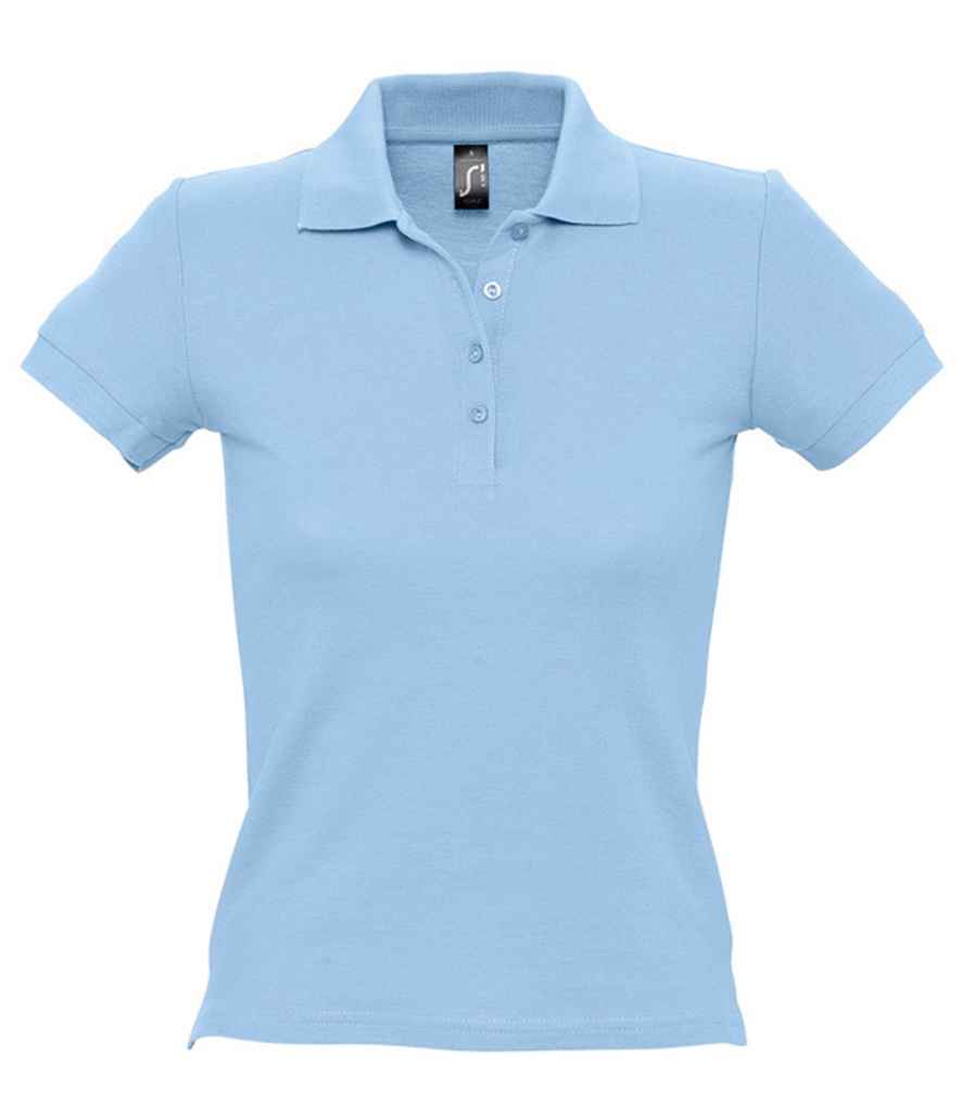 SOL'S Ladies People Cotton Piqué Polo Shirt 11310 - Sky Blue