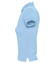 SOL'S Ladies People Cotton Piqué Polo Shirt 11310 - 11310 Sky Blue Side