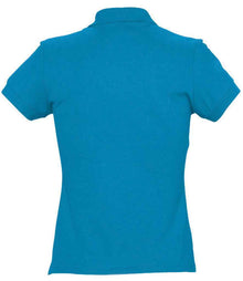 SOL'S Ladies Passion Cotton Piqué Polo Shirt 11338 - 11338 Aqua Back