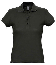 SOL'S Ladies Passion Cotton Piqué Polo Shirt 11338 - Black
