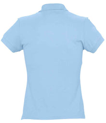 SOL'S Ladies Passion Cotton Piqué Polo Shirt 11338 - 11338 Sky Blue Back