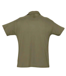 SOL'S Summer II Cotton Piqué Polo Shirt 11342 - 11342 Army Back