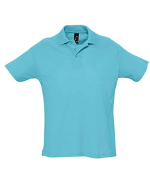 SOL'S Summer II Cotton Piqué Polo Shirt 11342 - Atoll Blue