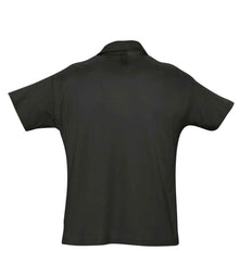 SOL'S Summer II Cotton Piqué Polo Shirt 11342 - 11342 Black Back