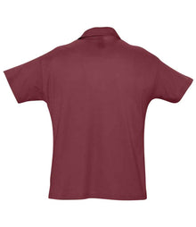 SOL'S Summer II Cotton Piqué Polo Shirt 11342 - 11342 Burgundy Back