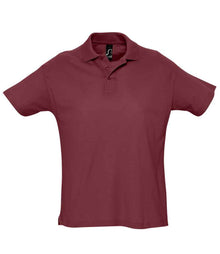 SOL'S Summer II Cotton Piqué Polo Shirt 11342 - Burgundy