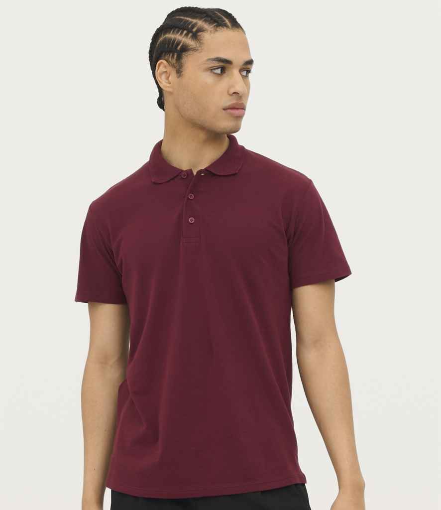 SOL'S Summer II Cotton Piqué Polo Shirt 11342 - 11342 Burgundy Model