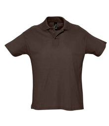 SOL'S Summer II Cotton Piqué Polo Shirt 11342 - Chocolate