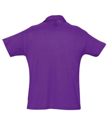 SOL'S Summer II Cotton Piqué Polo Shirt 11342 - 11342 Dark Purple Back
