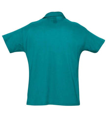 SOL'S Summer II Cotton Piqué Polo Shirt 11342 - 11342 Duck Blue Back