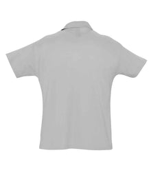 SOL'S Summer II Cotton Piqué Polo Shirt 11342 - 11342 Grey Marl Back