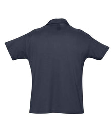 SOL'S Summer II Cotton Piqué Polo Shirt 11342 - 11342 Navy Back