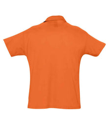 SOL'S Summer II Cotton Piqué Polo Shirt 11342 - 11342 Orange Back