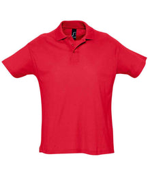 SOL'S Summer II Cotton Piqué Polo Shirt 11342 - Red