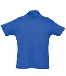 SOL'S Summer II Cotton Piqué Polo Shirt 11342 - 11342 Royal Blue Back