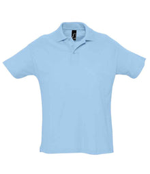 SOL'S Summer II Cotton Piqué Polo Shirt 11342 - Sky Blue