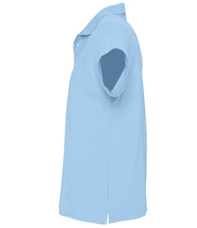 SOL'S Summer II Cotton Piqué Polo Shirt 11342 - 11342 Sky Blue Side