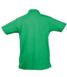SOL'S Kids Summer II Cotton Piqué Polo Shirt 11344 - 11344 Kelly Green Back