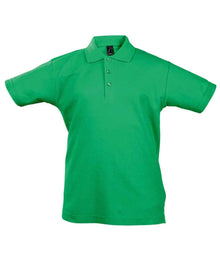 SOL'S Kids Summer II Cotton Piqué Polo Shirt 11344 - Kelly Green