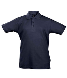 SOL'S Kids Summer II Cotton Piqué Polo Shirt 11344 - Navy
