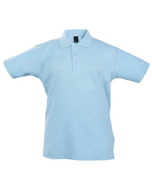 SOL'S Kids Summer II Cotton Piqué Polo Shirt 11344 - Sky Blue