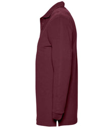 SOL'S Winter II Long Sleeve Cotton Piqué Polo Shirt 11353 - 11353 Burgundy Side