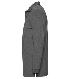 SOL'S Winter II Long Sleeve Cotton Piqué Polo Shirt 11353 - 11353 Charcoal Marl Side