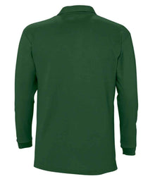 SOL'S Winter II Long Sleeve Cotton Piqué Polo Shirt 11353 - 11353 Golf Green Back