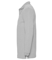 SOL'S Winter II Long Sleeve Cotton Piqué Polo Shirt 11353 - 11353 Grey Marl Side