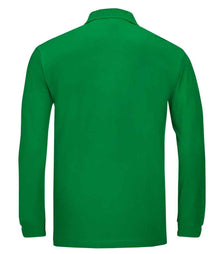 SOL'S Winter II Long Sleeve Cotton Piqué Polo Shirt 11353 - 11353 Kelly Green Back