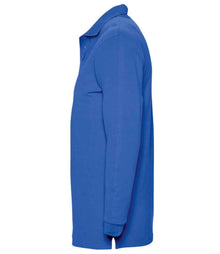 SOL'S Winter II Long Sleeve Cotton Piqué Polo Shirt 11353 - 11353 Royal Blue Side