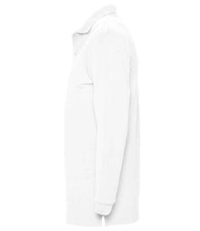 SOL'S Winter II Long Sleeve Cotton Piqué Polo Shirt 11353 - 11353 White Side