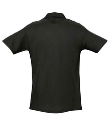 SOL'S Spring II Heavy Cotton Piqué Polo Shirt 11362 - 11362 Black Back