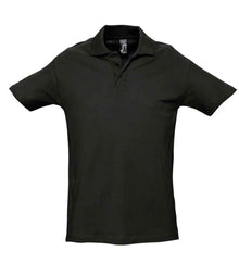 SOL'S Spring II Heavy Cotton Piqué Polo Shirt 11362 - Black