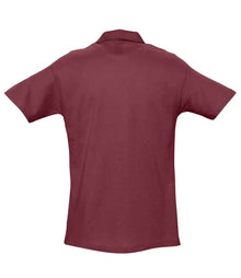 SOL'S Spring II Heavy Cotton Piqué Polo Shirt 11362 - 11362 Burgundy Back