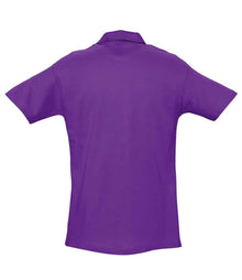 SOL'S Spring II Heavy Cotton Piqué Polo Shirt 11362 - 11362 Dark Purple Back