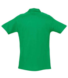 SOL'S Spring II Heavy Cotton Piqué Polo Shirt 11362 - 11362 Kelly Green Back