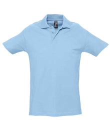 SOL'S Spring II Heavy Cotton Piqué Polo Shirt 11362 - Sky Blue