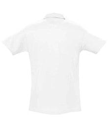 SOL'S Spring II Heavy Cotton Piqué Polo Shirt 11362 - 11362 White Back