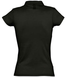 SOL'S Ladies Prescott Cotton Jersey Polo Shirt 11376 - 11376 Deep Black Back
