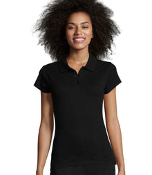 SOL'S Ladies Prescott Cotton Jersey Polo Shirt 11376 - 11376 Deep Black Model