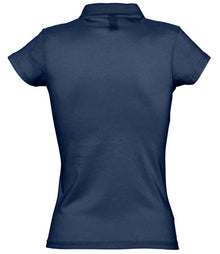 SOL'S Ladies Prescott Cotton Jersey Polo Shirt 11376 - 11376 French Navy Back