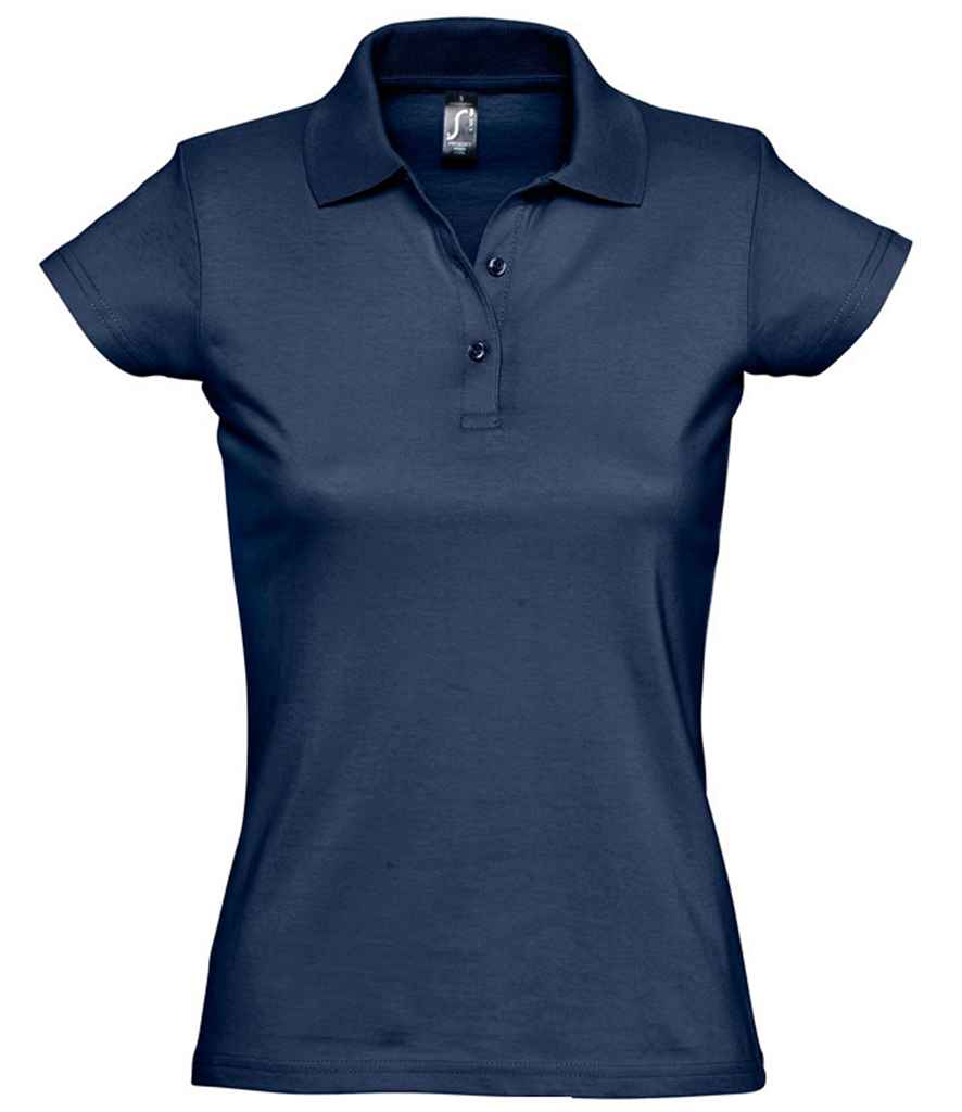SOL'S Ladies Prescott Cotton Jersey Polo Shirt 11376 - French Navy