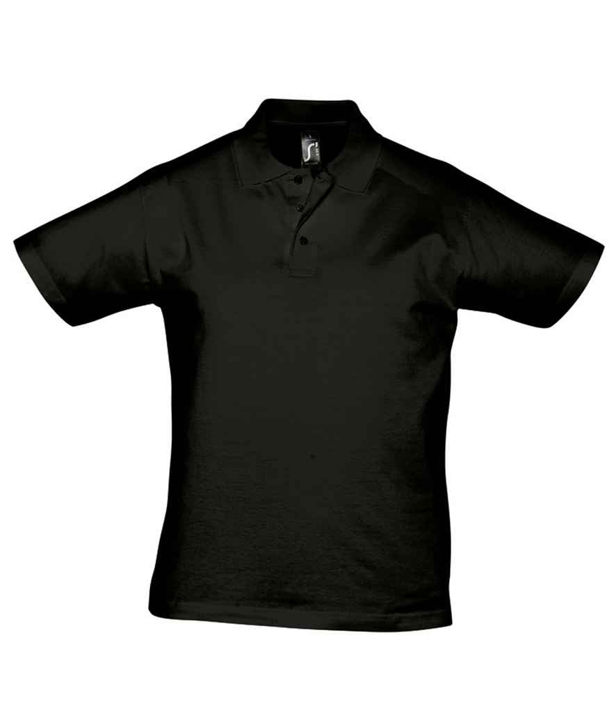 SOL'S Prescott Cotton Jersey Polo Shirt 11377 - Deep Black