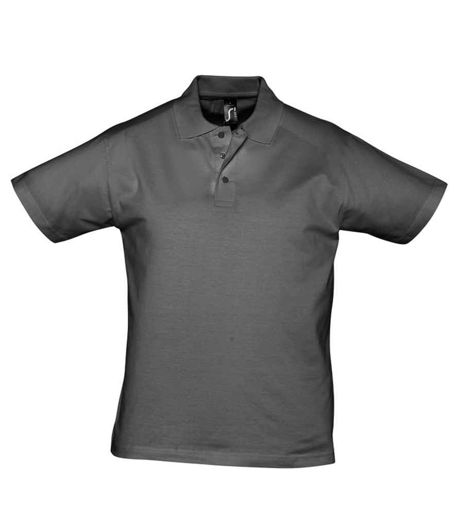 SOL'S Prescott Cotton Jersey Polo Shirt 11377 - Dark Grey