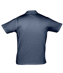 SOL'S Prescott Cotton Jersey Polo Shirt 11377 - 11377 French Navy Back