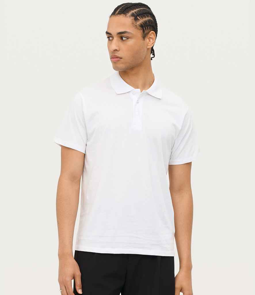 SOL'S Prescott Cotton Jersey Polo Shirt 11377 - 11377 White Model