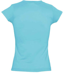 SOL'S Ladies Moon V Neck T-Shirt 11388 - 11388 Atoll Blue Back
