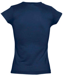 SOL'S Ladies Moon V Neck T-Shirt 11388 - 11388 French Navy Back