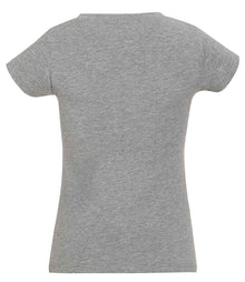 SOL'S Ladies Moon V Neck T-Shirt 11388 - 11388 Grey Marl Back